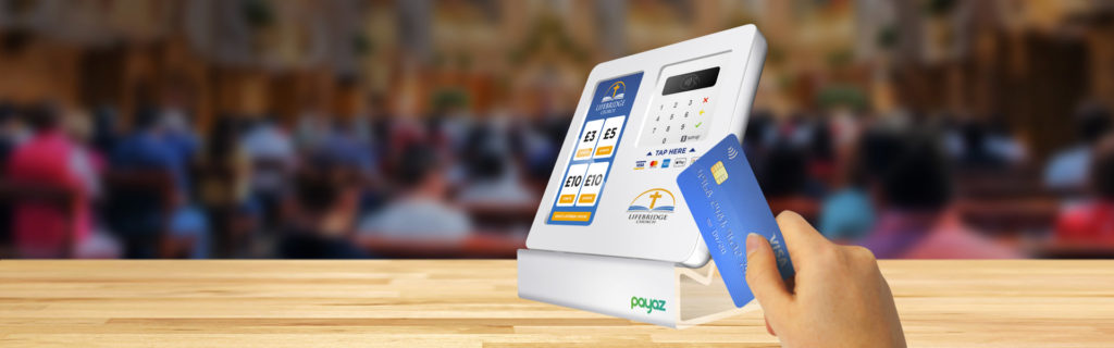 A person using their card to make a payment