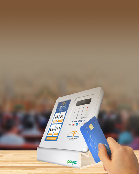 A person using their card to make a payment