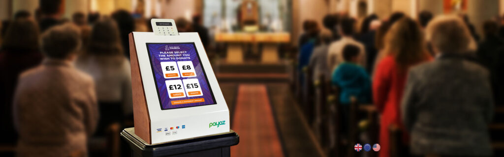 Donation box in a church