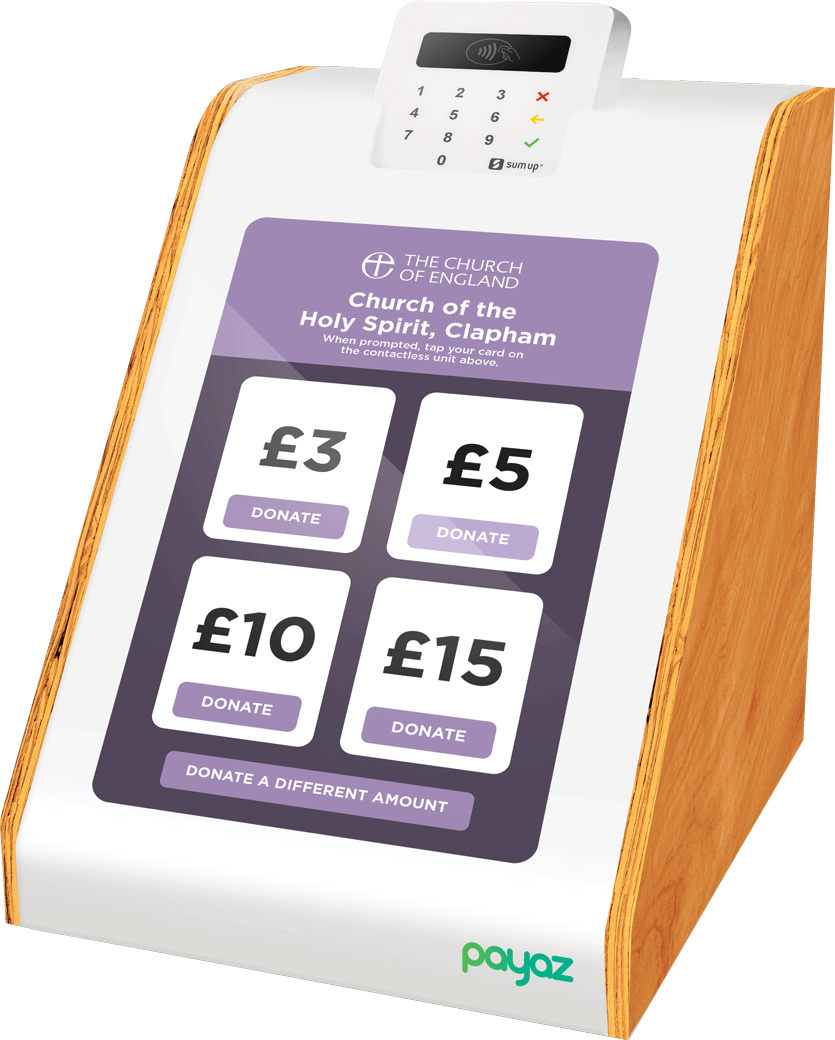 Donation Station Ideal of church foyers and entrances Payaz